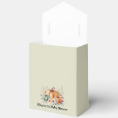 Op maat gemaakte pompoen- en bloemendesign voor ba bedankdoosjes (Open)