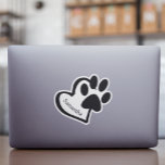 Op maat gemaakte poot van hond kat huisdier gepers sticker<br><div class="desc">Dit ontwerp is gemaakt met behulp van digitale kunst. Het kan worden gepersonaliseerd door de optie "verder aanpassen" te kiezen.</div>