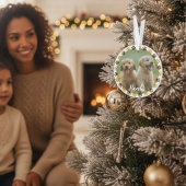 Op maat gemaakte pootafdrukken huisdier foto kerst ornament