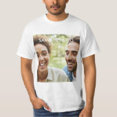 Op maat gemaakte portretfoto met gepersonaliseerde t-shirt (Voorkant)