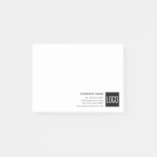 Op maat gemaakte Post-it-notities met bedrijfslogo Post-it® Notes (Voorkant)