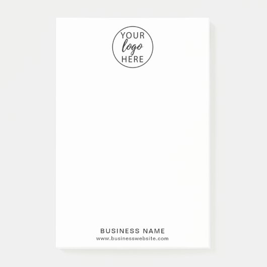 Op maat gemaakte Post-It-notities met bedrijfslogo Post-it® Notes (Voorkant)