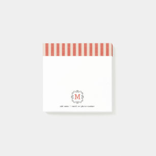 Op maat gemaakte Post-it® notities met monogram in Notes