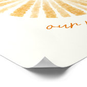 Op maat gemaakte poster voor kinderkamer met zonne (Hoek)