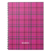 Op maat gemaakte preppy roze & paarse geruite tart