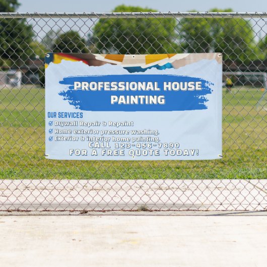 Op maat gemaakte professionele huis schildering he spandoek (Insitu)