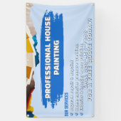 Op maat gemaakte professionele huis schildering he spandoek (Verticaal)