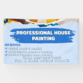 Op maat gemaakte professionele huis schildering he spandoek (Horizontaal)