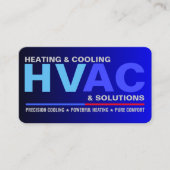 Op maat gemaakte professionele moderne HVAC-dienst Visitekaartje (Voorkant)