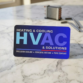 Op maat gemaakte professionele moderne HVAC-dienst Visitekaartje