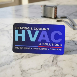 Op maat gemaakte professionele moderne HVAC-dienst Visitekaartje
