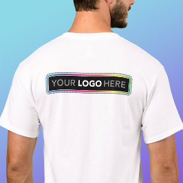 Op maat gemaakte promotie T-shirt - Logo op achter