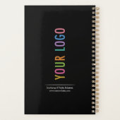 Op maat gemaakte promotieplanner wekelijks en maan planner (Achterkant)