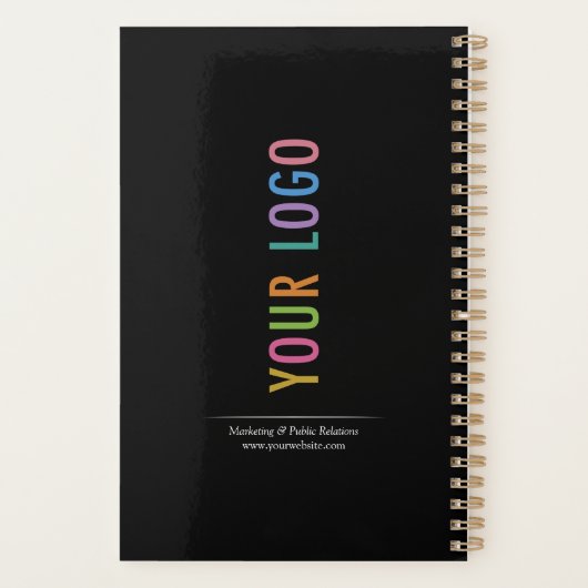 Op maat gemaakte promotieplanner wekelijks en maan planner (Achterkant)