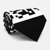 Op maat gemaakte QR-code halsband ontwerp uw eigen Stropdas (Opgerold)