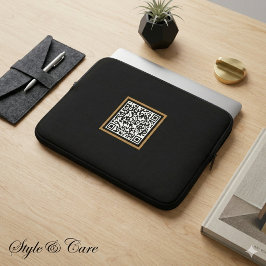 Op maat gemaakte QR-code-laptoptas voor merkpromot Laptop Sleeve