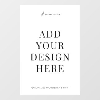 Op maat gemaakte raamdecaldruk 24x36" vinyl signag raamsticker