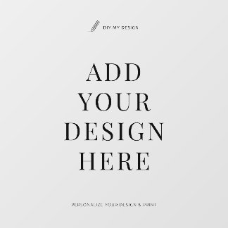 Op maat gemaakte raamfolie-afdruk 24x36" doorschij raamsticker