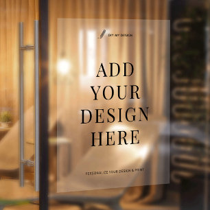 Op maat gemaakte raamfolie afdrukken 18x24" doorsc raamsticker