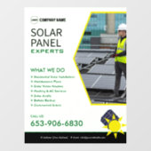 Op maat gemaakte raamfolie voor zonne-energiebedri raamsticker (Vel)