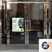 Op maat gemaakte raamfolie voor zonne-energiebedri raamsticker (Kantoordeur)