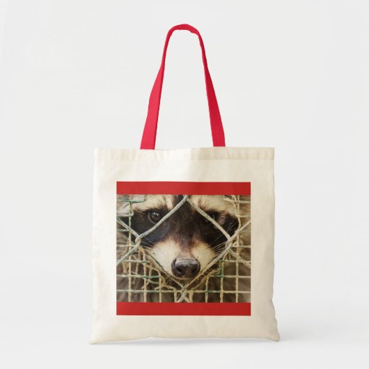 Op maat gemaakte RACCON BUDGET TAS (Voorkant)