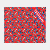 Op maat gemaakte raceauto fleece deken (Voorkant (Horizontaal))