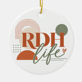 Op maat gemaakte RDH Life kerstornament - modern c Keramisch Ornament