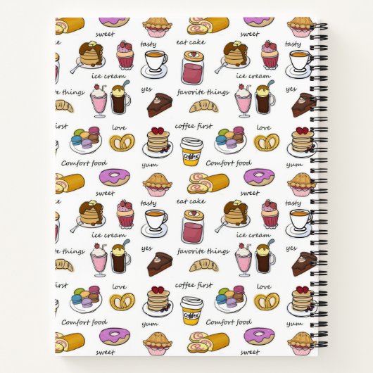 Op maat gemaakte recepten voor koffie en voedsel notitieboek (Achterkant)