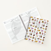 Op maat gemaakte recepten voor koffie en voedsel notitieboek (Binnen)