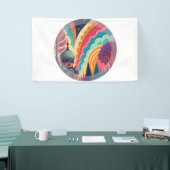 Op maat gemaakte Regenboog Fantasy Koepel Banner (Beurs)