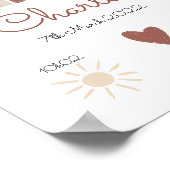 Op maat gemaakte regenboog geboorte poster (Hoek)