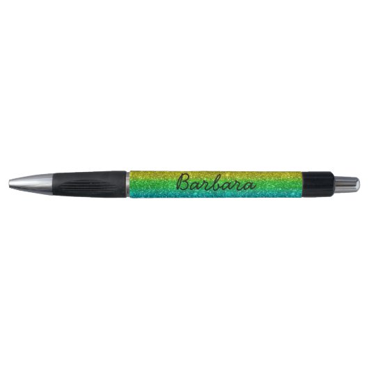 Op maat gemaakte regenboog glitter pen (Voorkant)