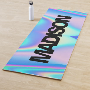 Op maat gemaakte regenboog holografische moderne y yogamat