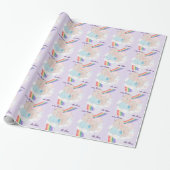 Op maat gemaakte regenboog tweeling cadeaupapier (Uitgerold)