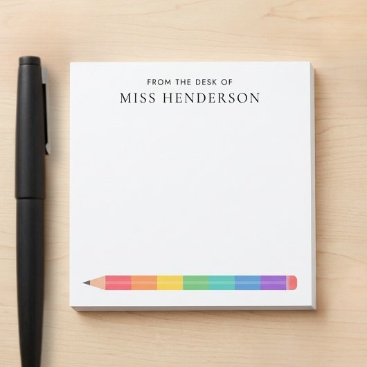 Op Maat Gemaakte Regenboogpotlood voor Docenten Post-it® Notes
