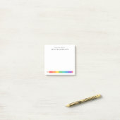 Op Maat Gemaakte Regenboogpotlood voor Docenten Post-it® Notes (Op bureau)