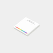Op Maat Gemaakte Regenboogpotlood voor Docenten Post-it® Notes (Schuin)