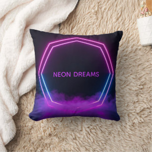 Op maat gemaakte retro 80s synthwave gepersonalise kussen