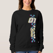 Op maat gemaakte Retro 90s Raceteam Nummer T-shirt