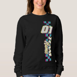 Op maat gemaakte Retro 90s Raceteam Nummer T-shirt