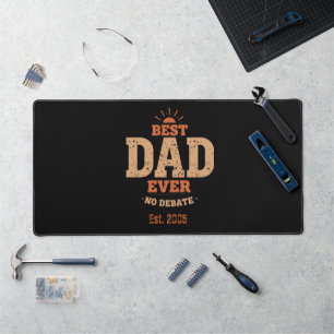 Op maat gemaakte retro Beste papa ooit Persoonlijk Bureaumat