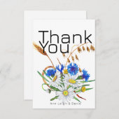 Op maat gemaakte Retro Boho Kaarten, Persoonlijke  Bedankkaart (Voorkant / Achterkant)