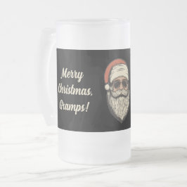 Op maat gemaakte retro vintage zonnebril Kerstman Matglas Bierpul