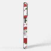Op maat gemaakte rode rozen en pootafdruk bloemstu Case-Mate iPhone case (Achterkant / Rechts)