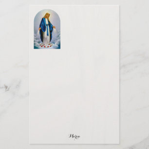 Op maat gemaakte Rode Rozen van de Rooms-Katholiek Briefpapier