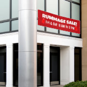 Op maat gemaakte rommelmarkt banner (Buitenkant Gebouw)