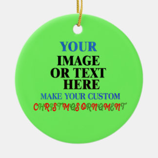 Op maat gemaakte ronde keramische kerstversiering keramisch ornament
