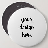 Op maat gemaakte ronde knop button 6,0 cm (Voorkant /achterkant)