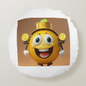 Op maat gemaakte ronde kussenhoes, het toevoegen v rond kussen (Voorkant)